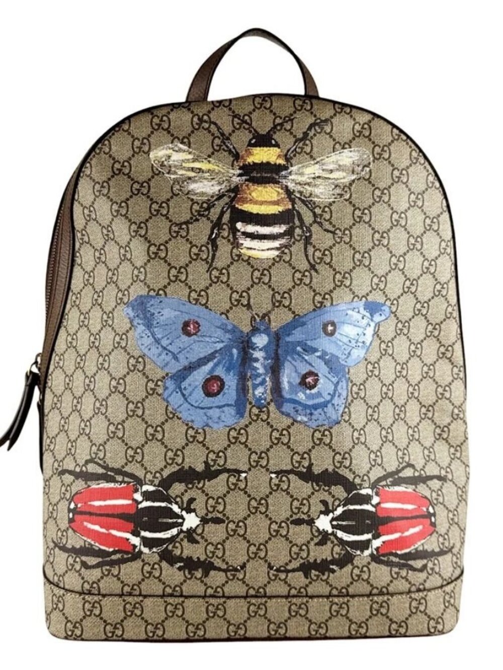 GUCCI GG Supreme Backpack Brown/Multicolor PVC